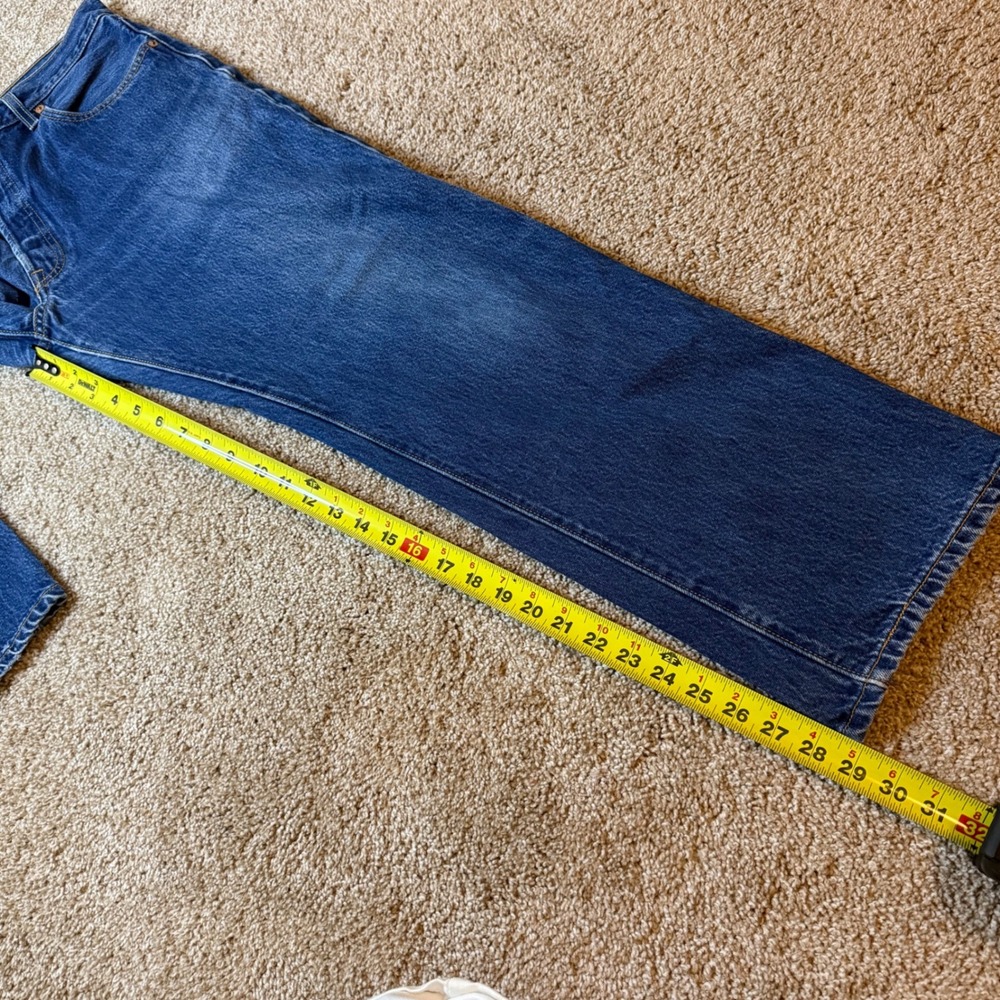 Levi's 501 Jeans Mens 36x30 Blue Vintage Original Fit Straight Leg Denim - Picture 6 of 12
